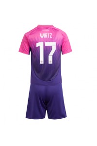 Duitsland Florian Wirtz #17 Babytruitje Uit tenue Kind EK 2024 Korte Mouw (+ Korte broeken)